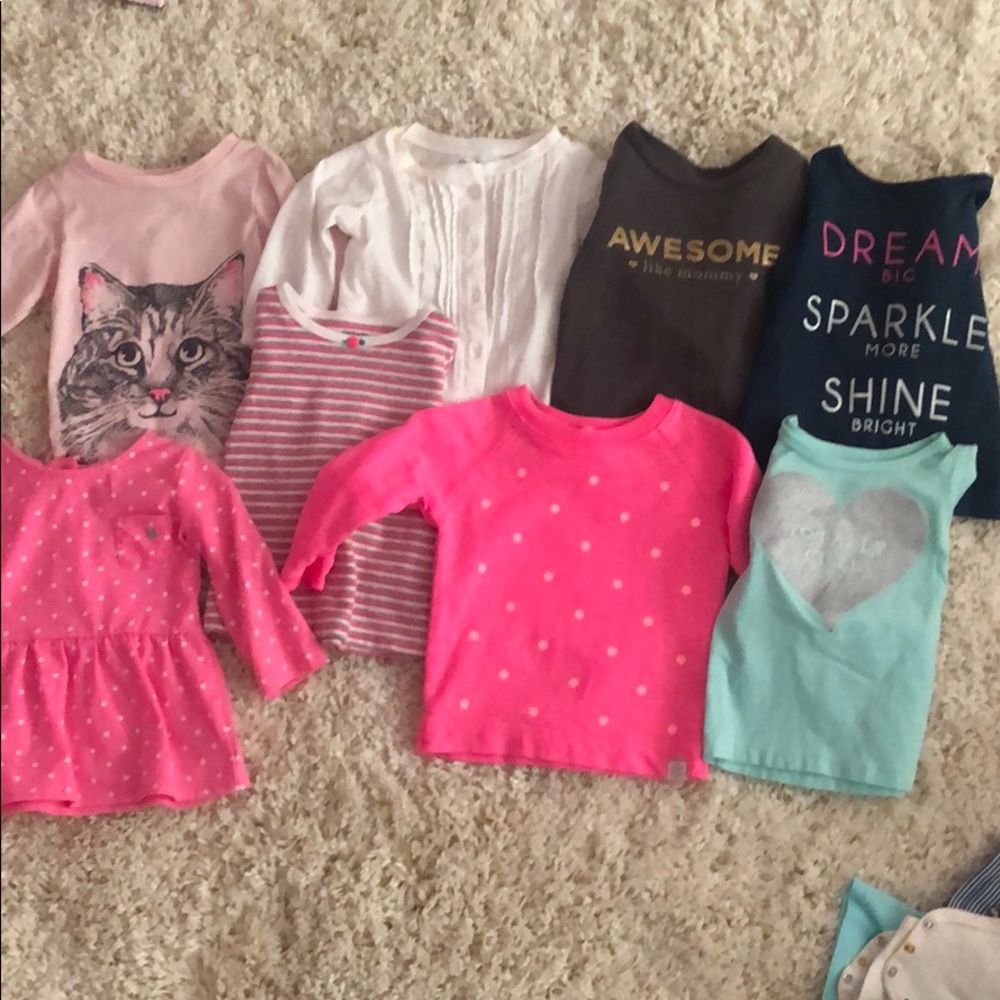 Carters new never worn long sleeve bundle 6m